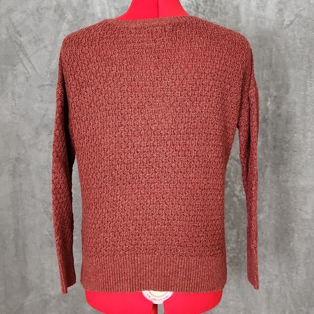 American Eagle Outfitters rust colored v neck sweater size XS - Picture 4 of 12